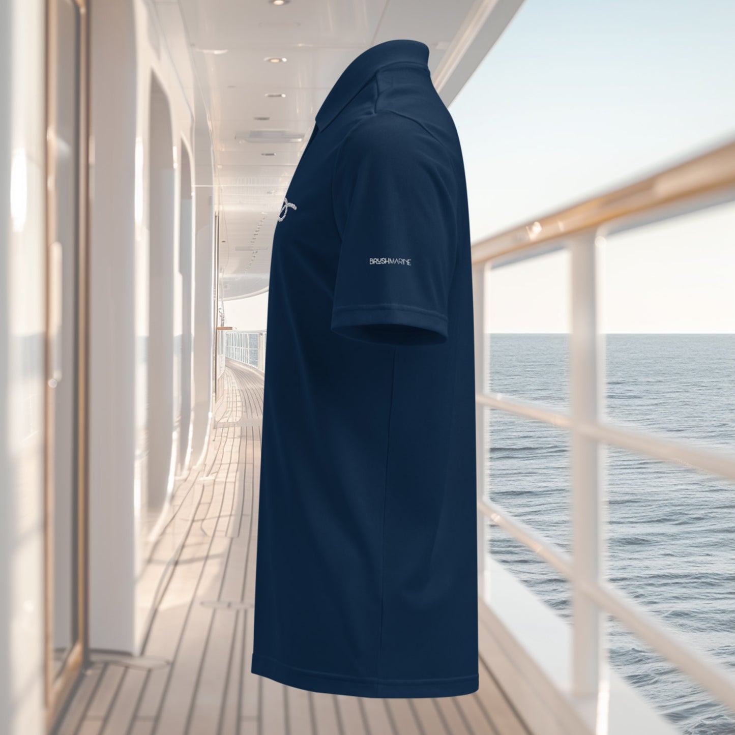 Brush Marine · Overhand knot · Polo azul para mujer · Edición Náutica