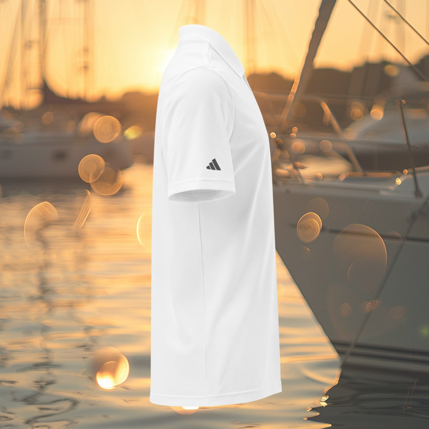 Brush Marine · Figure 8 Knot · Polo blanco para hombre · Edición Náutica