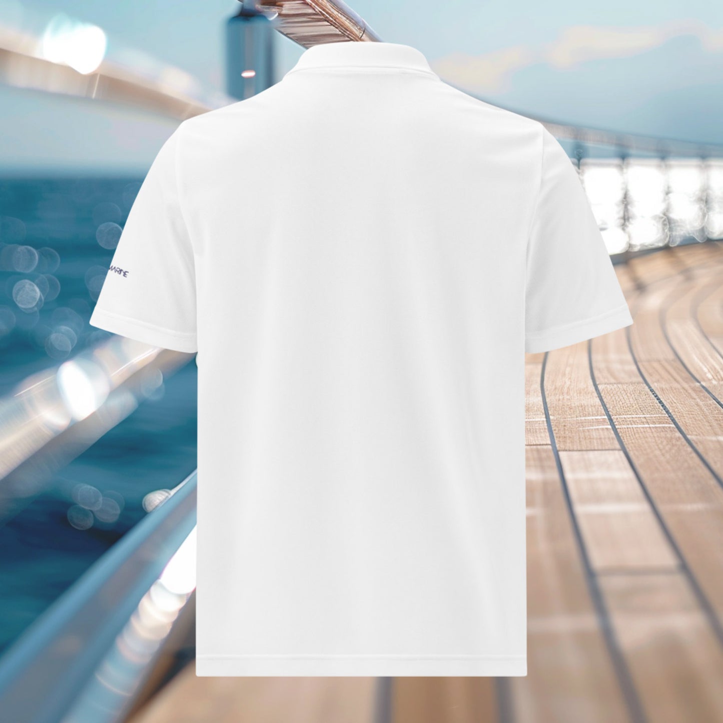Brush Marine · Overhand knot · Polo blanco para mujer · Edición Náutica