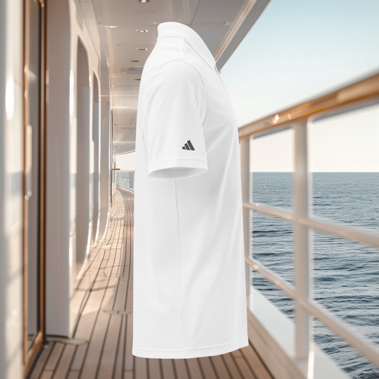 Brush Marine · Overhand knot · Polo blanco para mujer · Edición Náutica
