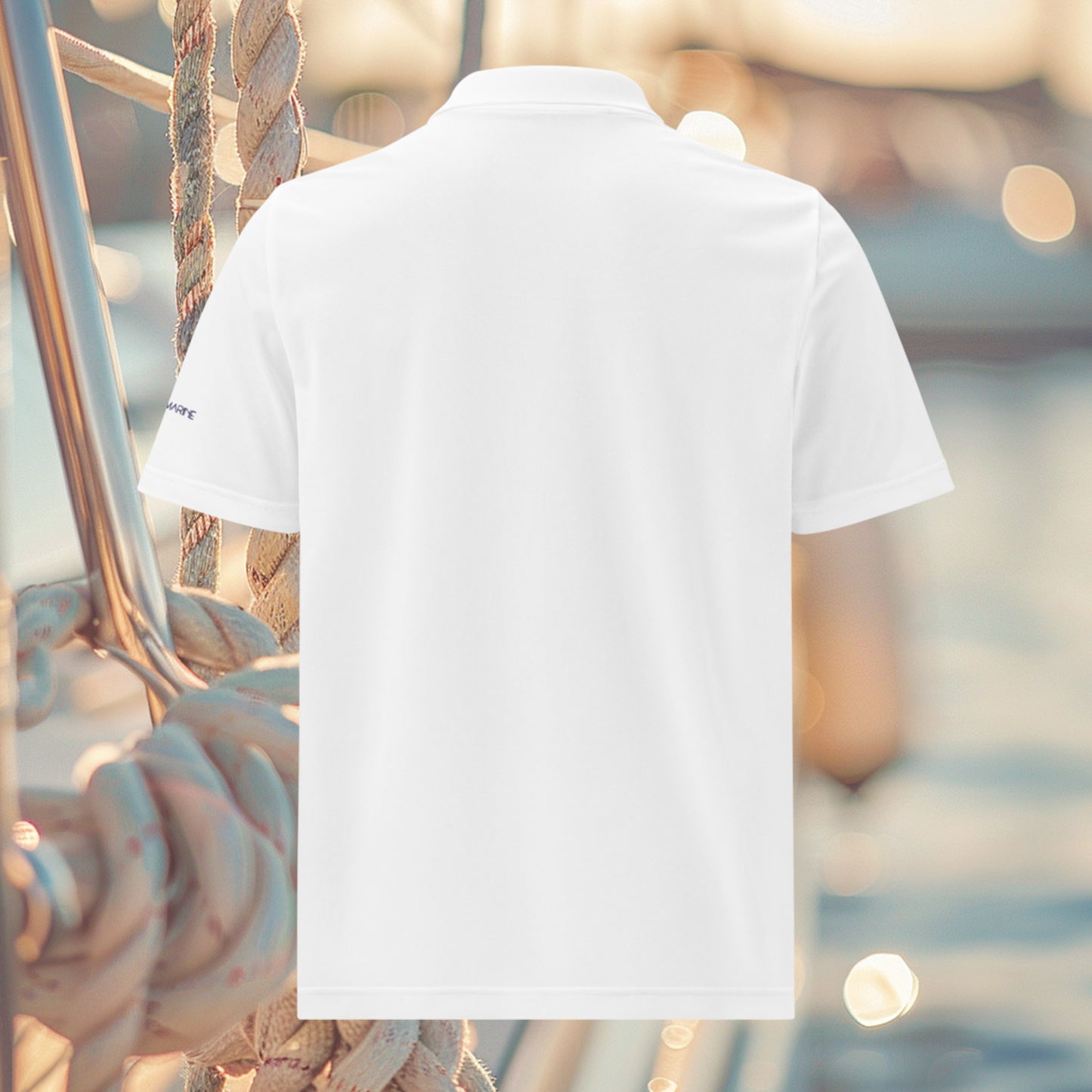 Brush Marine · Jug sling knot · Polo blanco para mujer · Edición Náutica