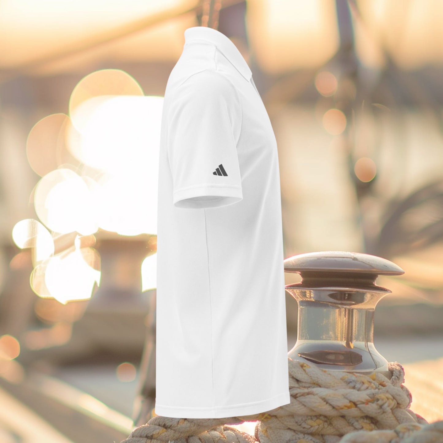Brush Marine · Jug sling knot · Polo blanco para mujer · Edición Náutica