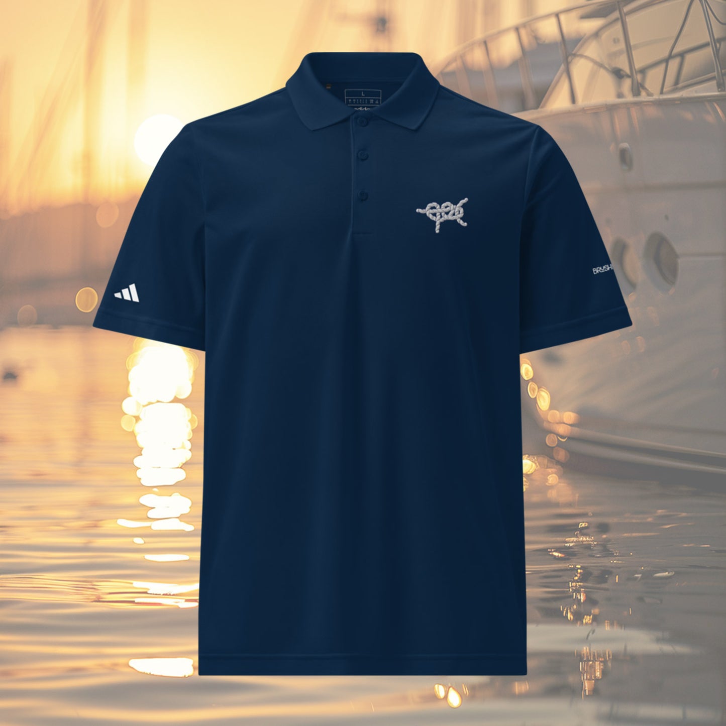 Brush Marine · Algine butterfly bend · Polo azul para hombre · Edición Náutica