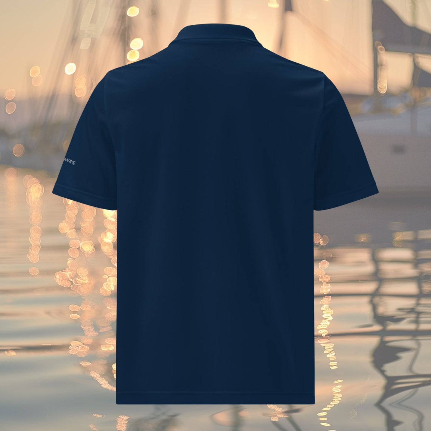 Brush Marine · Square knot · Polo azul para hombre · Edición Náutica