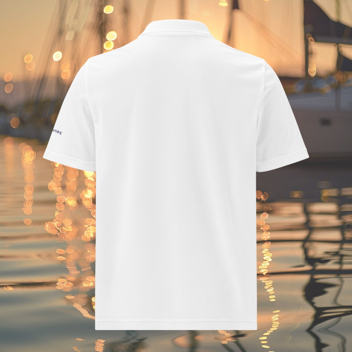 Brush Marine · Sheet bend · Polo blanco para mujer · Edición Náutica